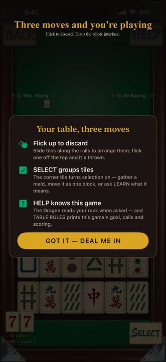 The three moves that work the table (iPhone)